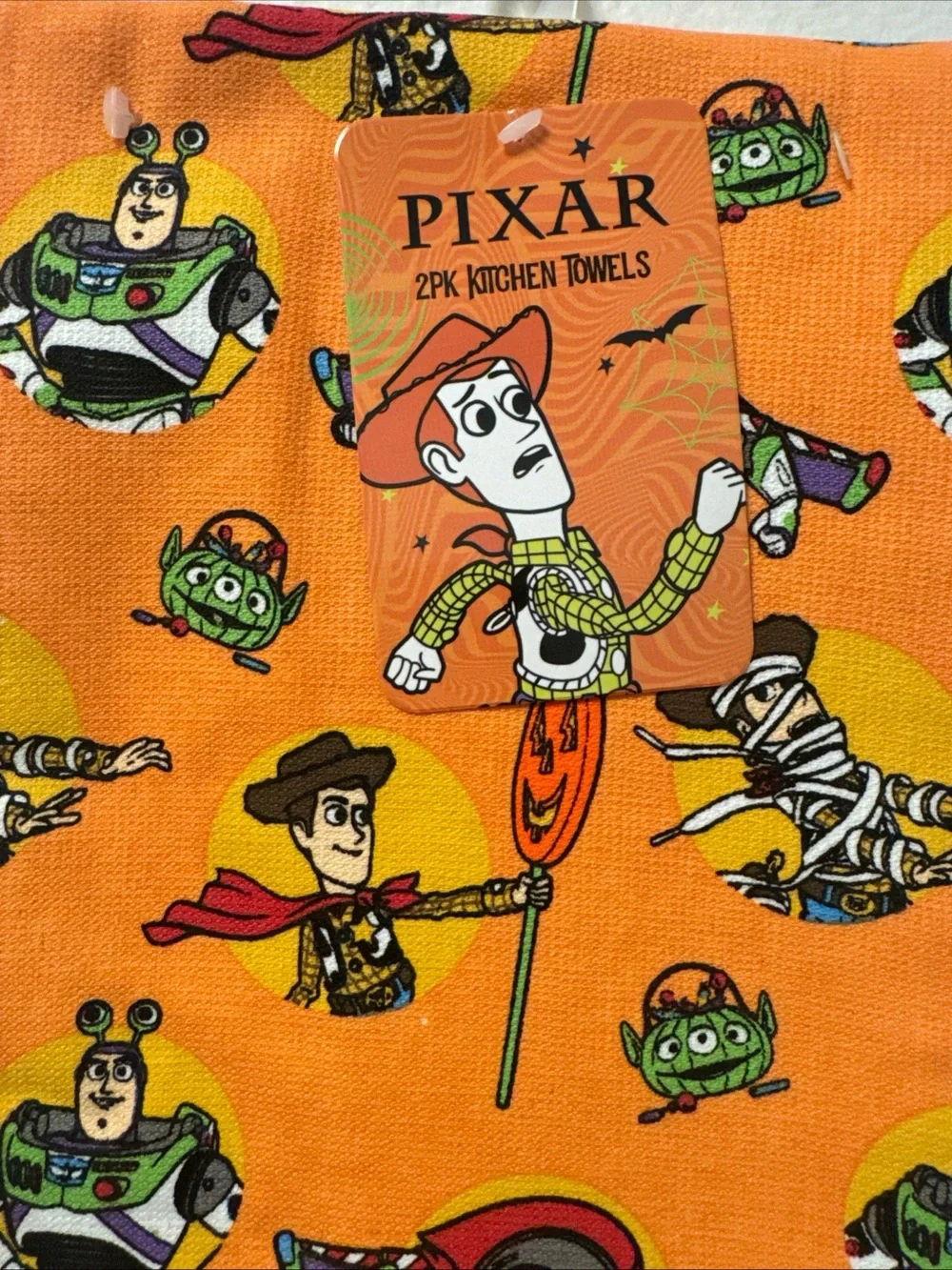 Toy Story DISNEY HALLOWEEN 2 Pack Kitchen Towels NEW